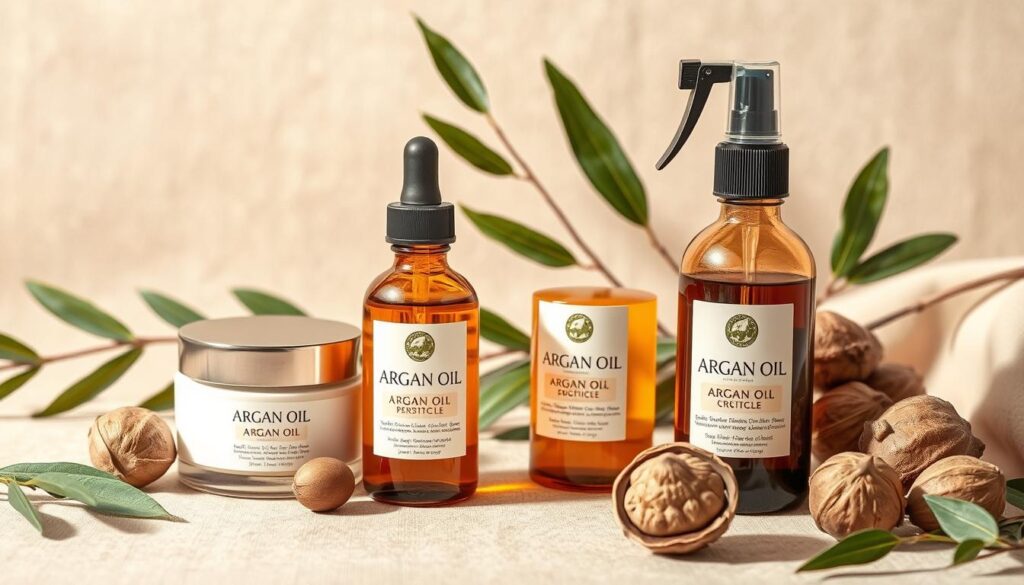 Óleo de argan em produtos cosméticos